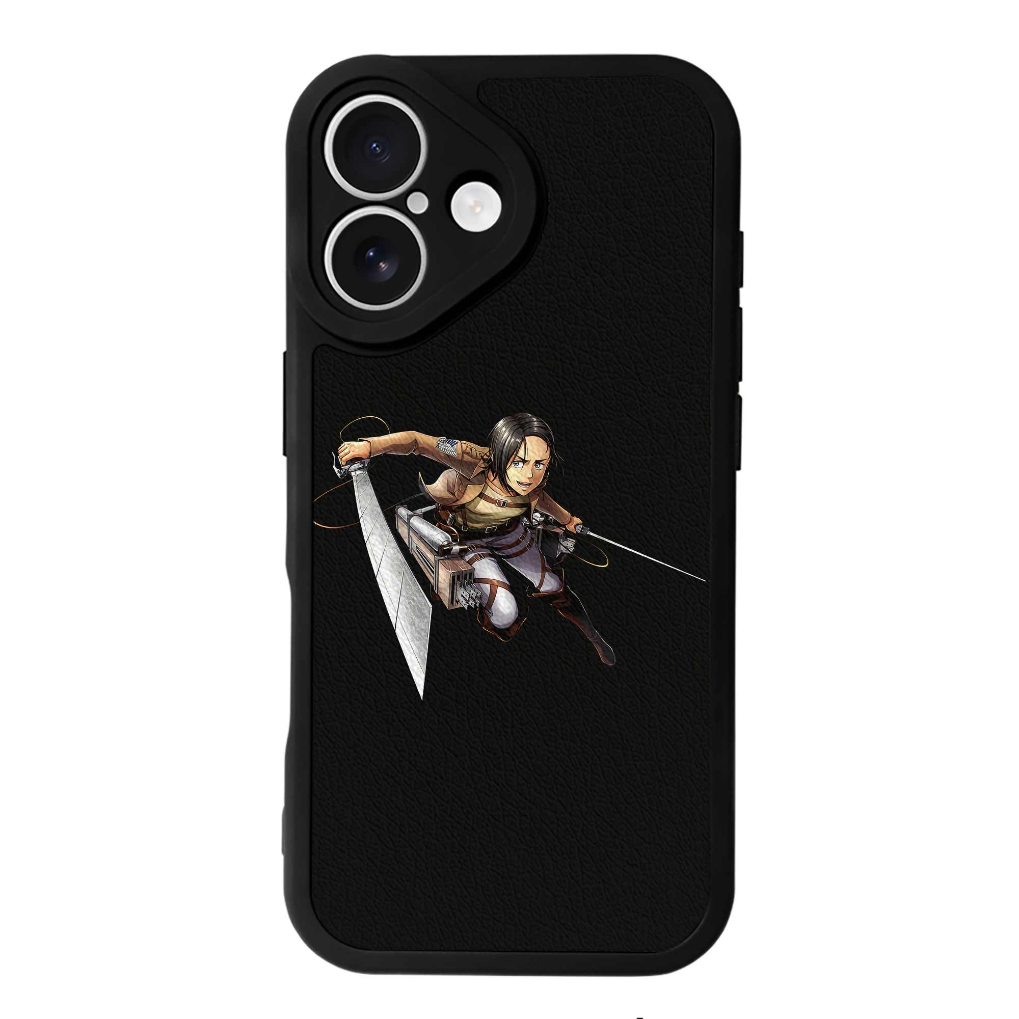 （画像用） 進撃の巨人 Attack on Titan 【iPhone 16シリーズ対応】シリコンスマホケース（レザー調） 材質：シリコン